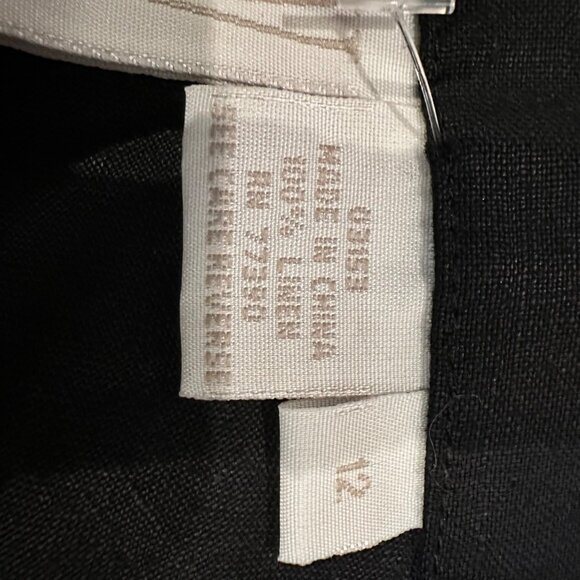 CW CLIFFORD & WILLS WOMENS BLACK LINEN MAXI SKIRT NEW 12 - Picture 9 of 9